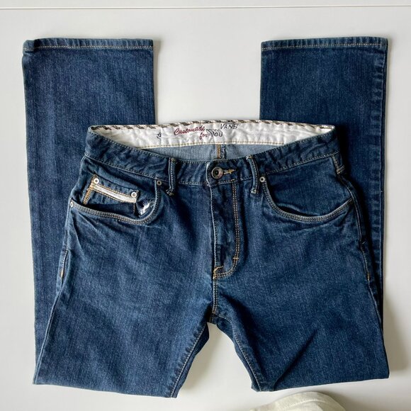 VANS OFF THE WALL V66 SLIM CUT MEN'S BLUE JEANS SIZE 28x28 - Picture 3 of 5
